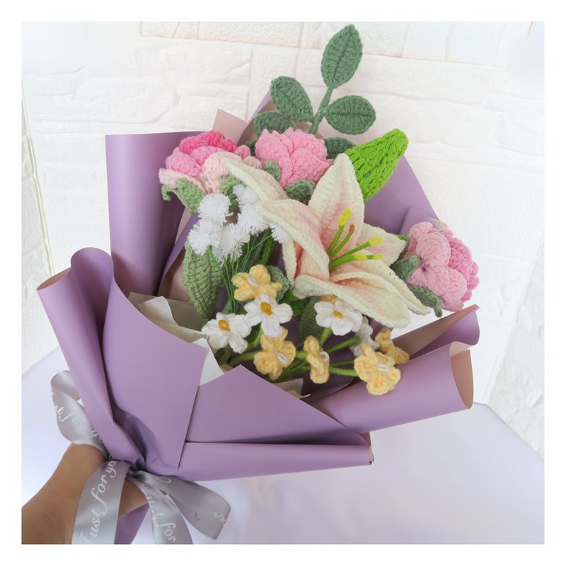 鈎织百合花束~~ - 植栽/盆栽 - 棉．麻 多色