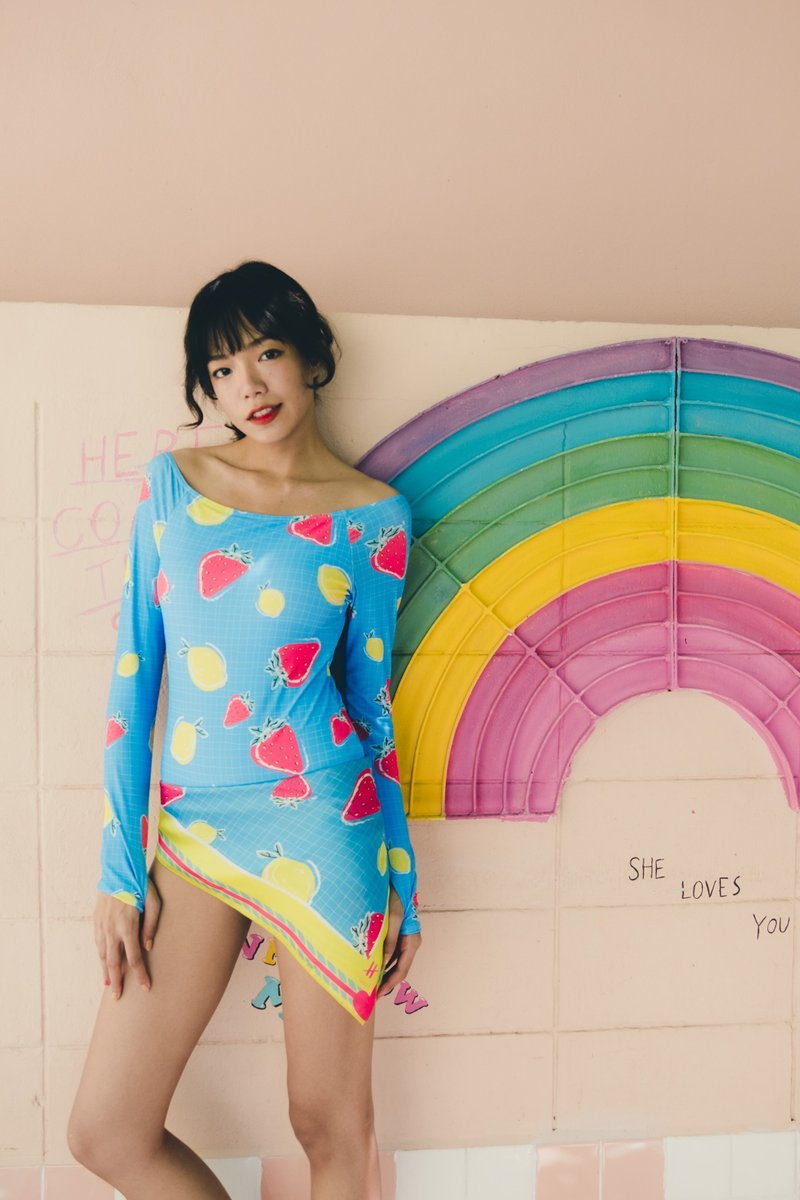 Lemonpool scarf - 丝巾 - 聚酯纤维 多色