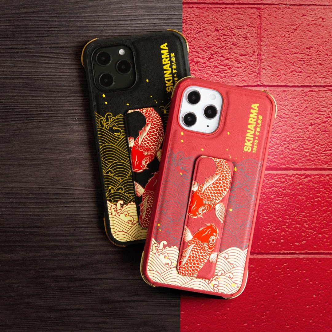iPhone12/Pro/Pro Max Nami 鱼跃龙门隐形支架防摔手机壳 - 手机壳/手机套 - 塑料 多色