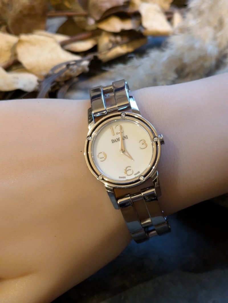 DAMIANI 戴美安妮 真钻 石英钢表(中古) - 女表 - 其他材质 银色