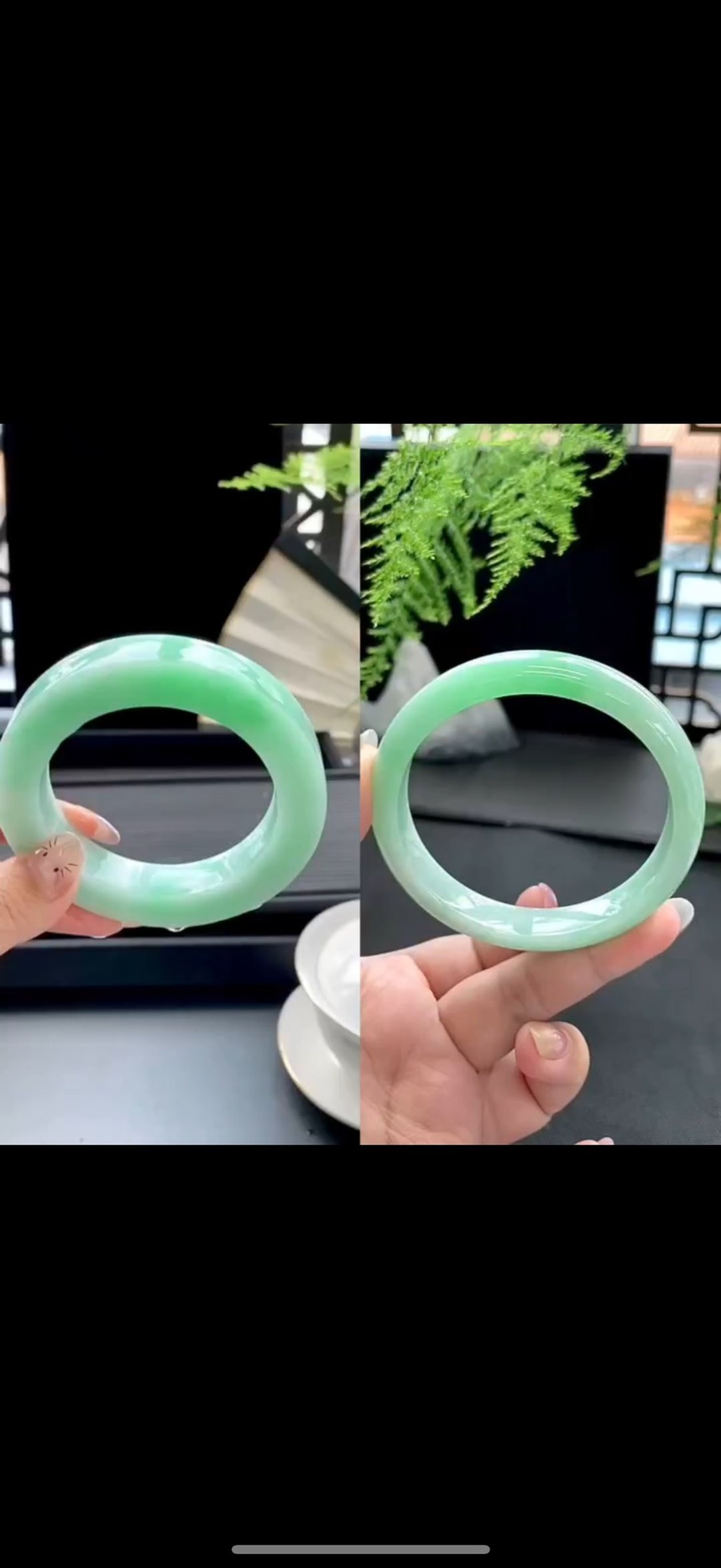 订制 天然翡翠 缅甸 A玉 玉镯 • 翡翠镯 订金 - 手链/手环 - 玉石 粉红色