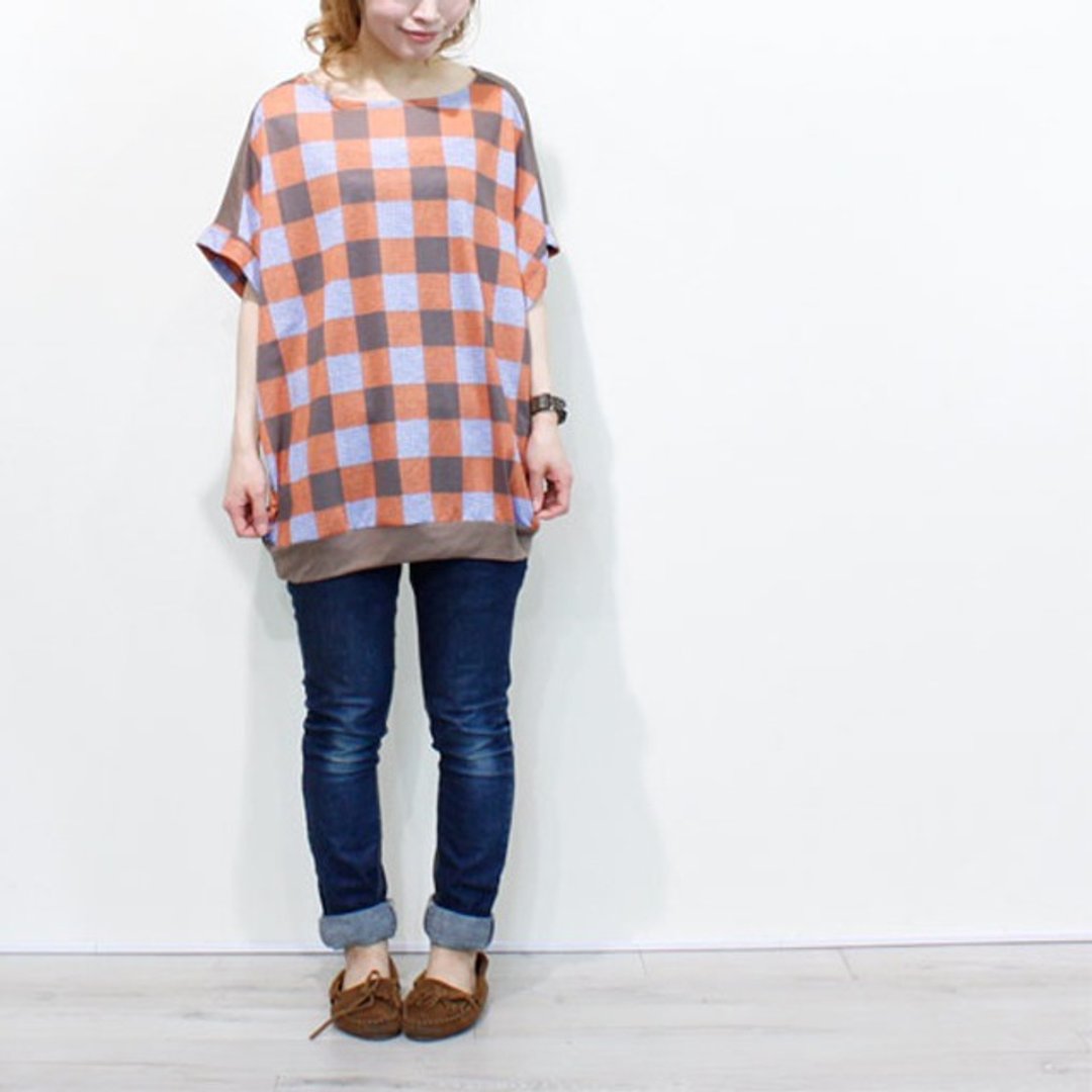 ☆ Palette ☆ 彡 check back solid color pullover - 女装上衣 - 聚酯纤维 绿色