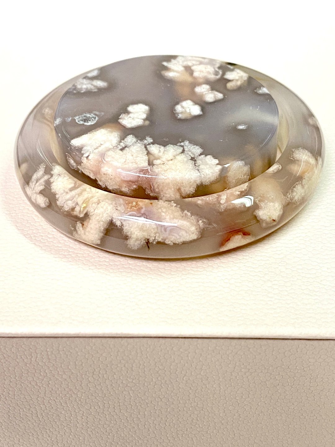 墨兰迪灰色系樱花玛瑙手镯57.3 - 手链/手环 - 水晶 灰色