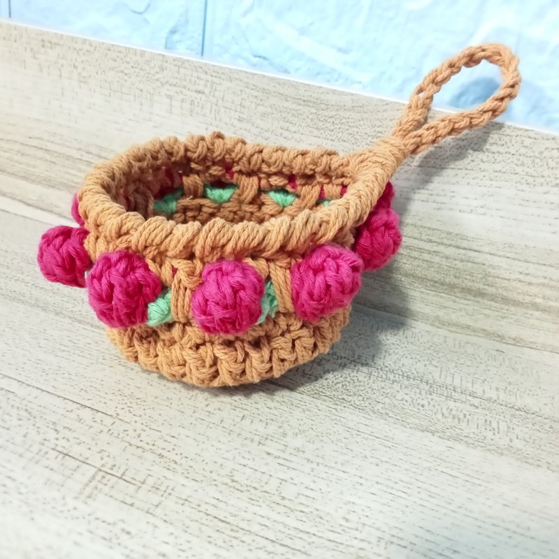 Crochet plant hanger, Crochet Baskets Handmade - 摆饰 - 其他材质 咖啡色