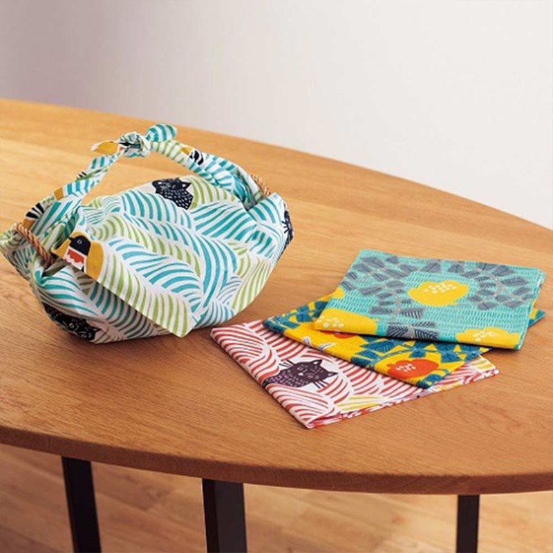 风吕敷 中 68-70cm 单品 ( Furoshiki ) - 其他 - 棉．麻 蓝色