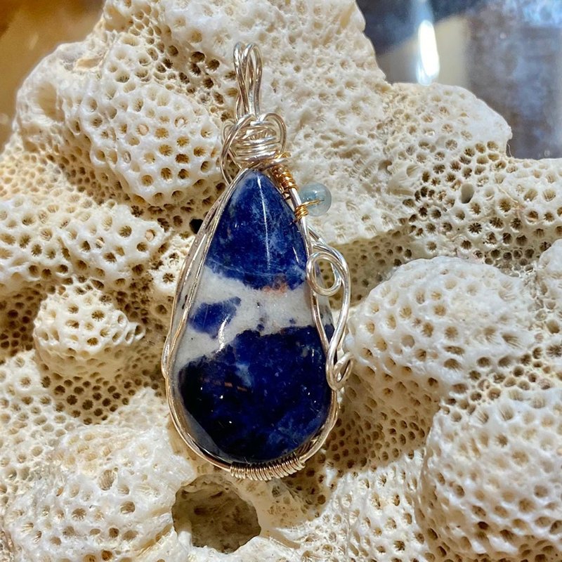 和平的声音 - 项链 - 半宝石 蓝色