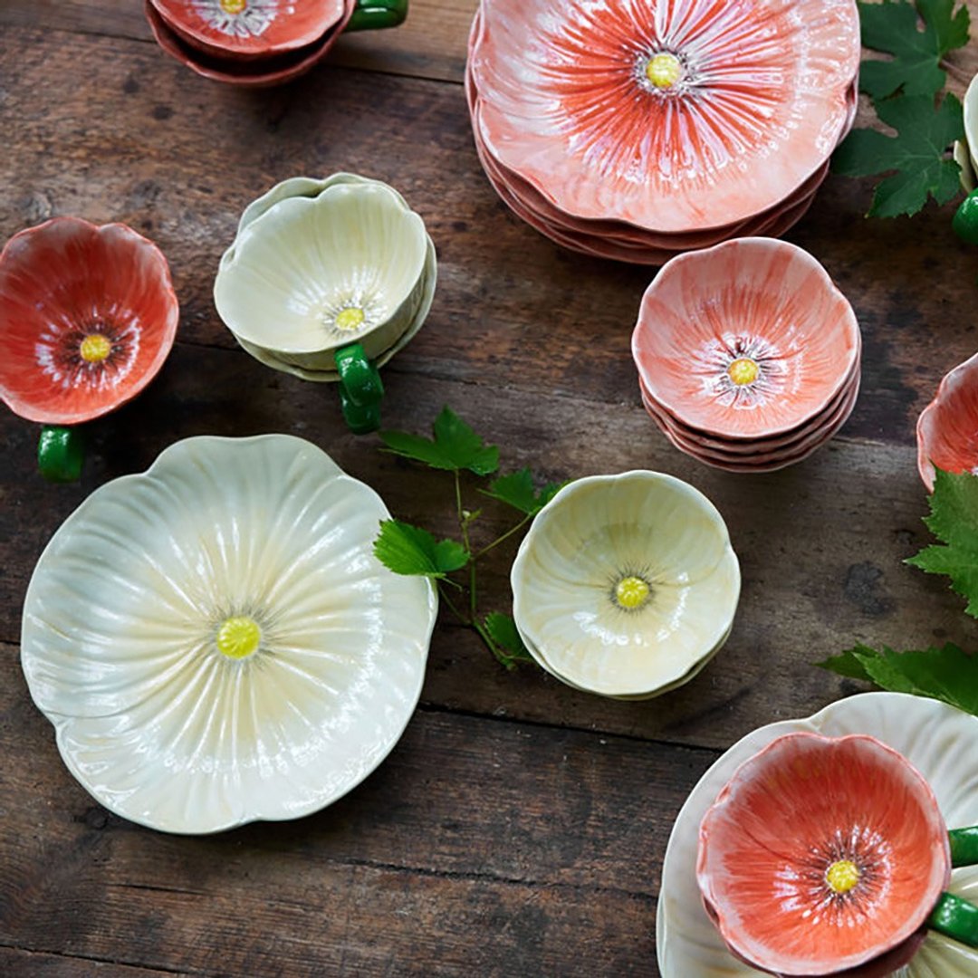 Poppy 罂粟花朵杯/盘/碗 - 盘子/餐盘/盘架 - 瓷 