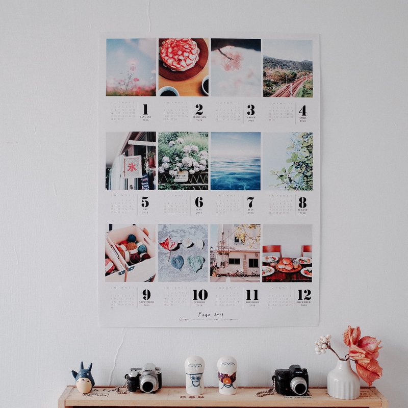 2018 底片写真年历海报 - 年历/台历 - 纸 多色
