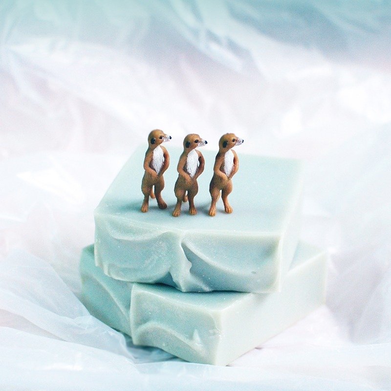 薄荷岛 手工皂｜薄荷清凉皂, 冷制手作皂, 天然手工皂, 蓝色矿泥 - 肥皂/手工皂 - 植物．花 