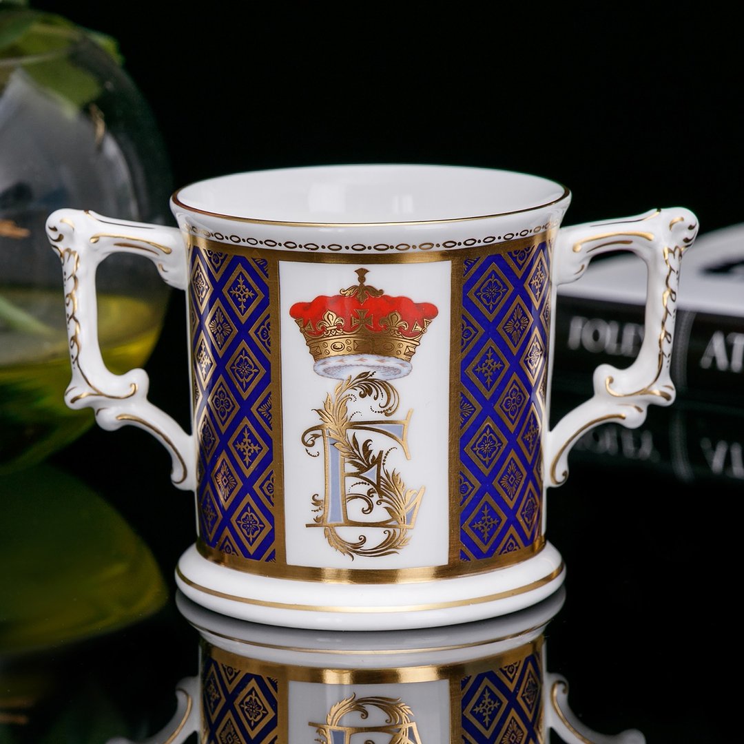 皇室尊享Royal Crown Derby爱德华殿下1999年结婚杯马克杯咖啡杯 - 咖啡杯/马克杯 - 瓷 