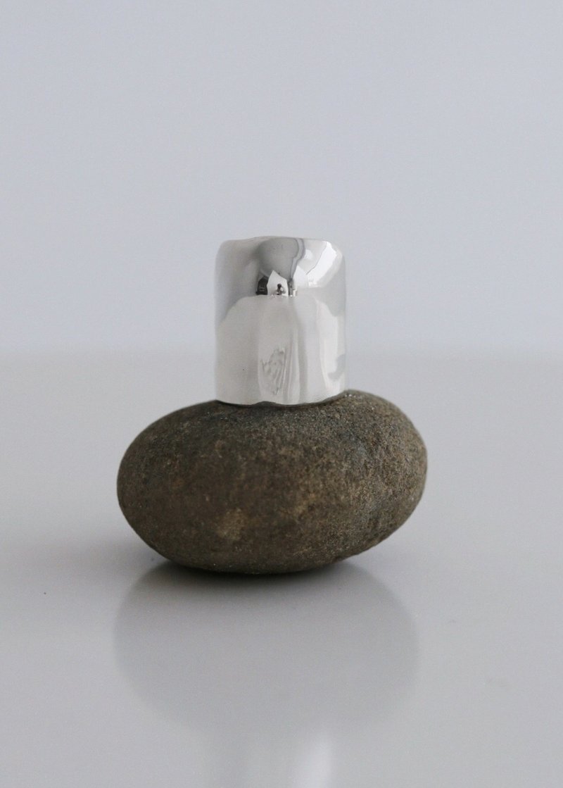 Cave curvature ring 洞穴曲率 戒指 - 戒指 - 纯银 银色