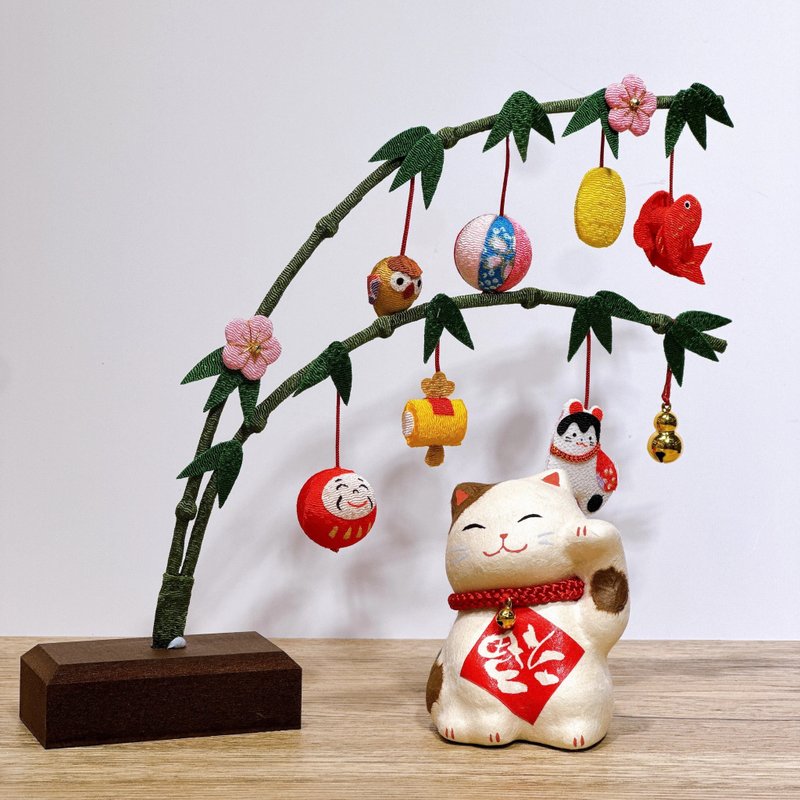 【福缘吉树】日本福气缘起物达摩树形摆设 - 摆饰 - 其他人造纤维 多色