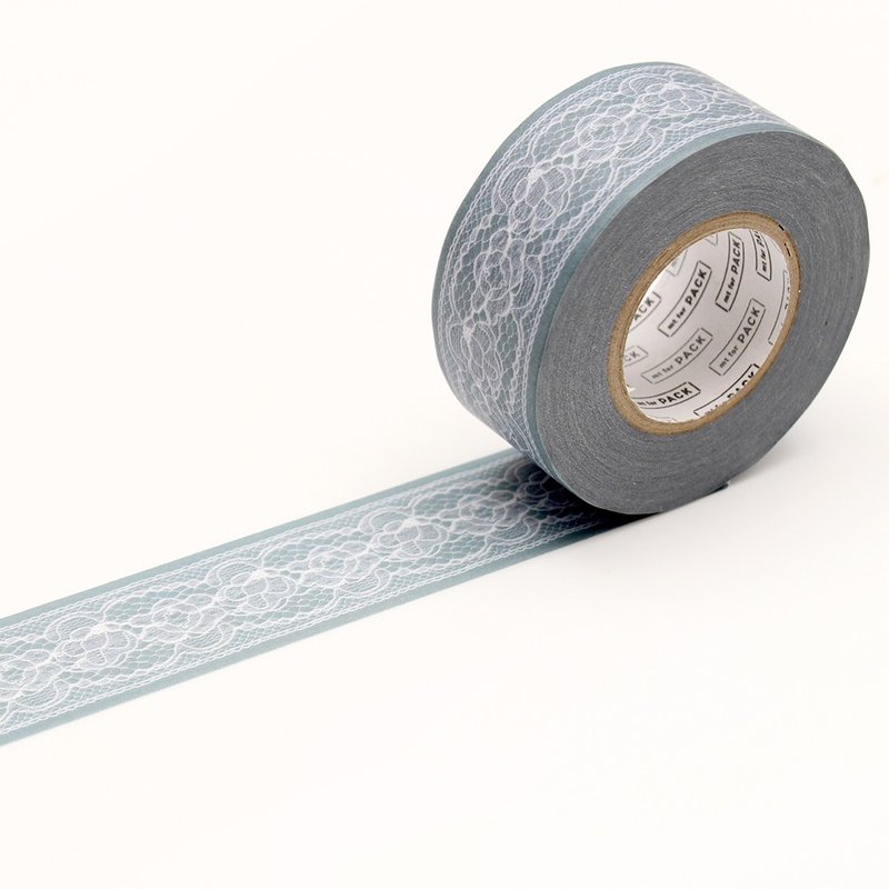 mt for PACK 捆包纸胶带【花边蕾丝 (MTPACK14)】2018SS - 纸胶带 - 纸 灰色