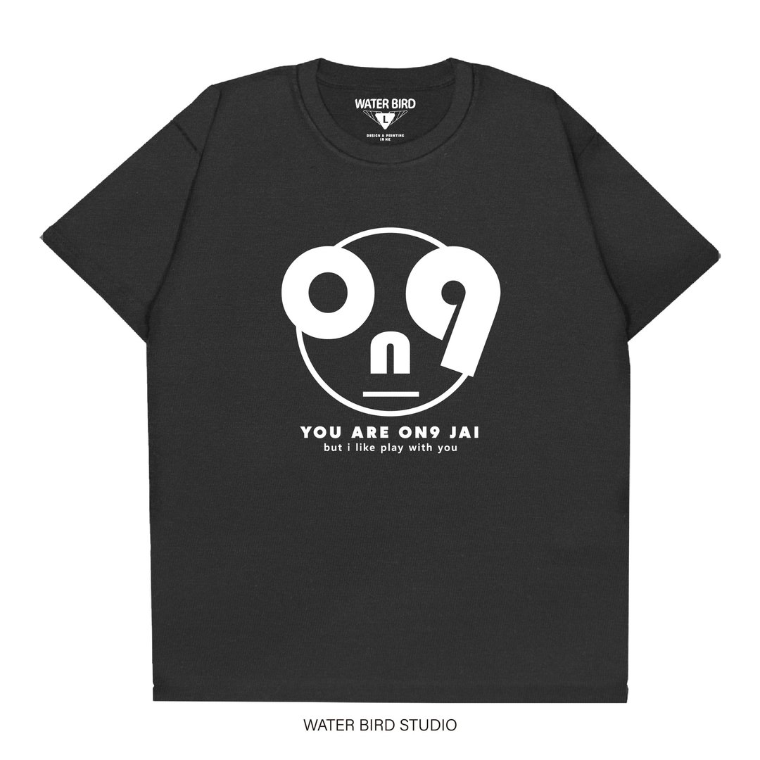 ON9的朋友 - T-Shirt - 男装上衣/T 恤 - 棉 黑色