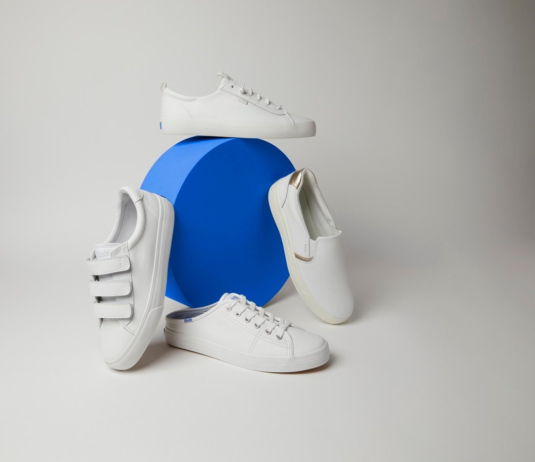 Keds JUMP KICK V LEATHER魔鬼毡皮革小白鞋 9243W123019(WH67865 - 女款休闲鞋 - 真皮 