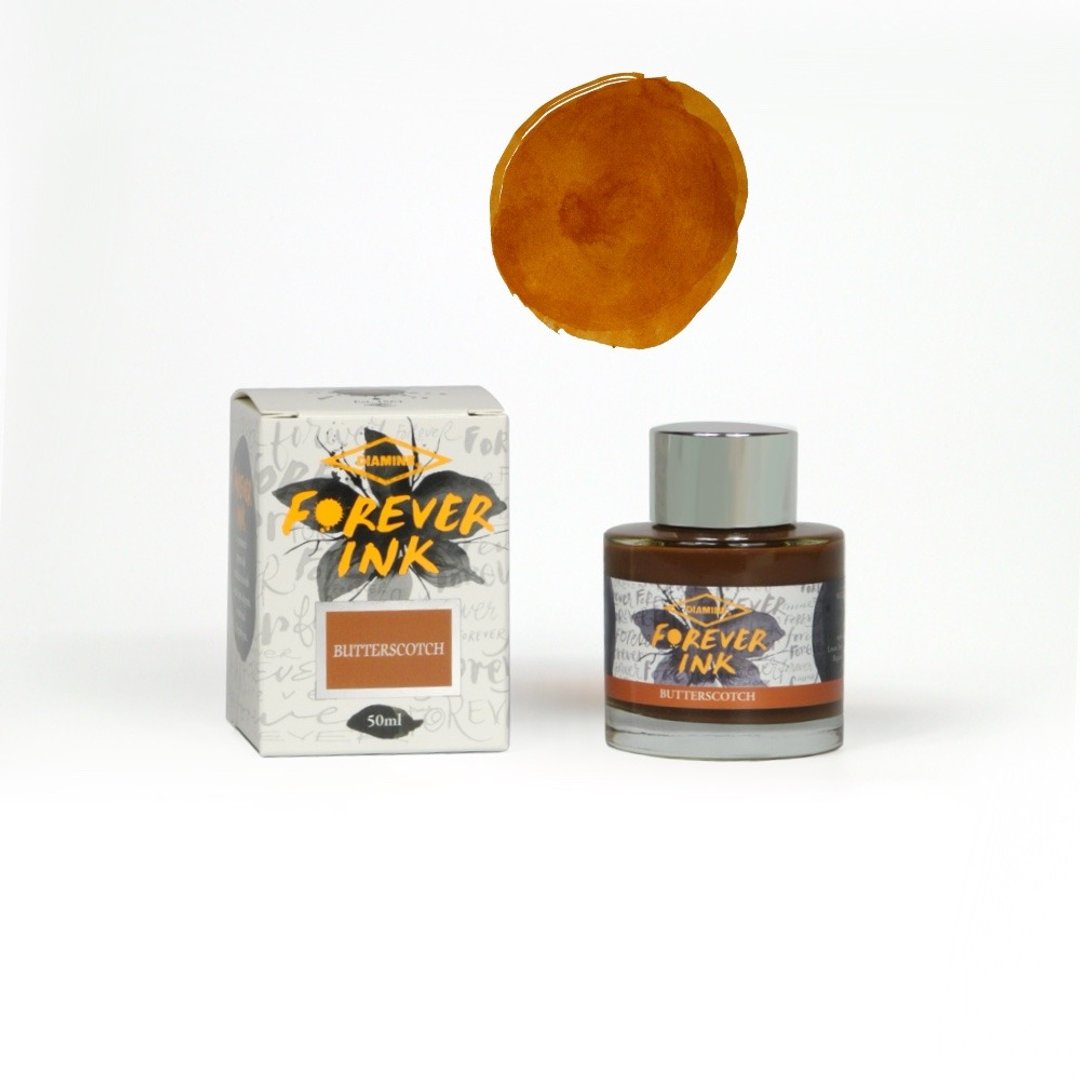 Diamine 永恒墨水 50ml - 黄油糖 - 墨水 - 玻璃 咖啡色