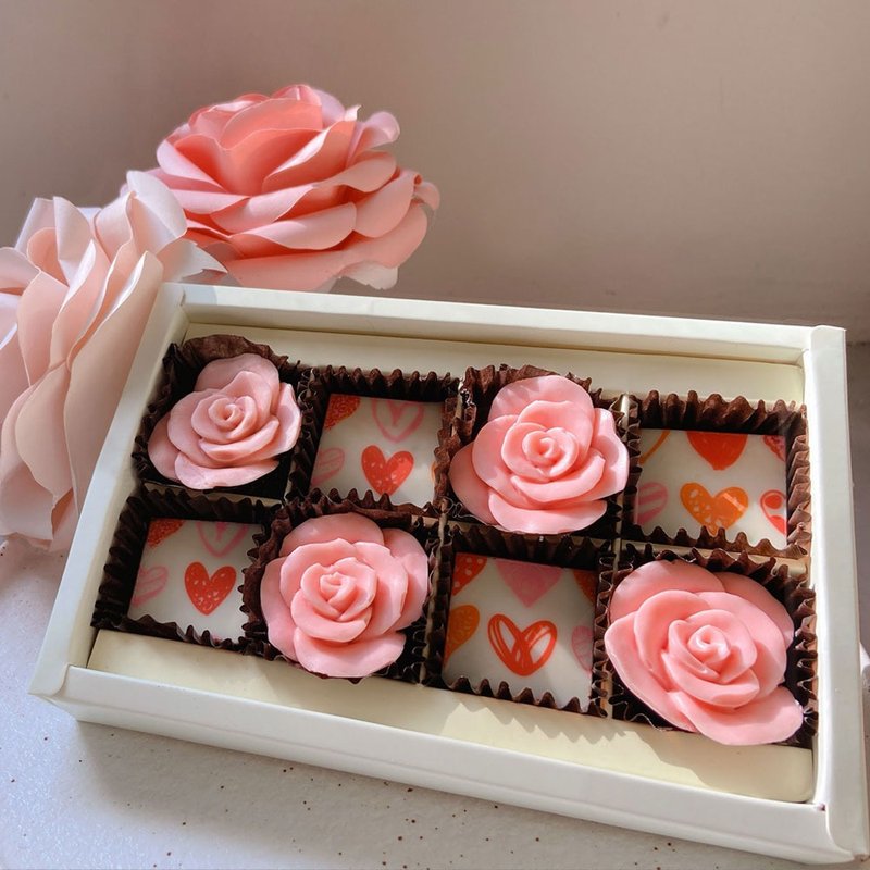 【 Look it 】72%生巧克力 手工玫瑰花 组合礼盒 - 巧克力 - 新鲜食材 