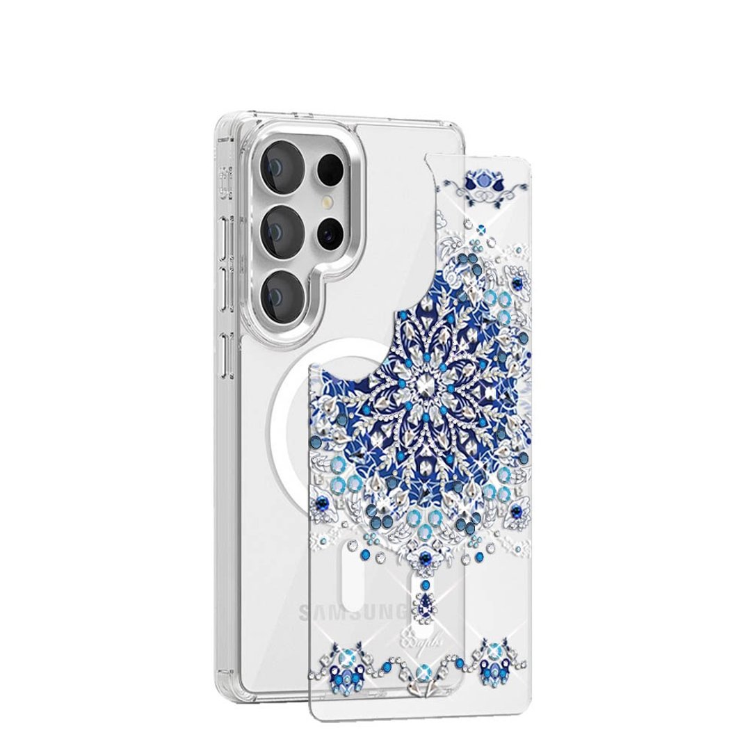 Samsung S26/S25/S24系列 可拆式磁吸片材彩钻手机壳 - 冰雪情缘 - 手机壳/手机套 - 其他材质 多色
