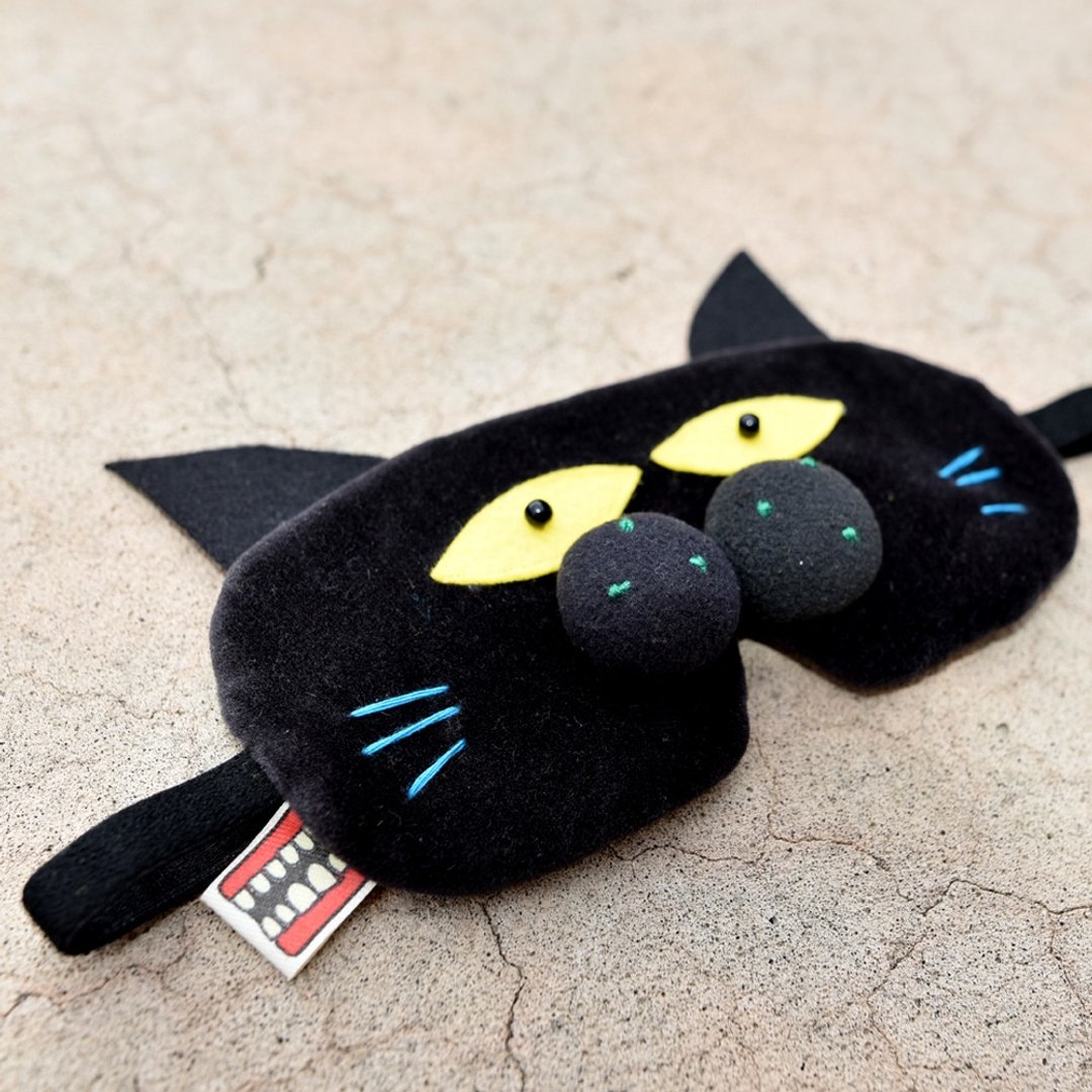 神秘的黑猫咪眼罩 - 其他 - 棉 黑色