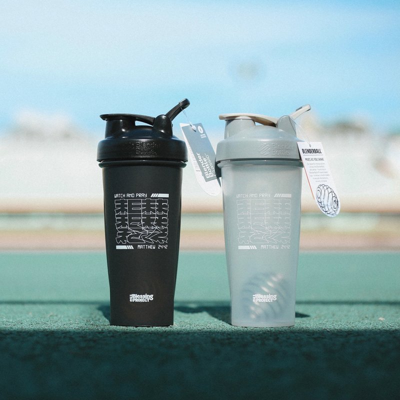 现货【末日未来】马太福音 24:42 BlenderBottle 28oz 摇摇杯 - 水瓶/水壶 - 环保材料 黑色