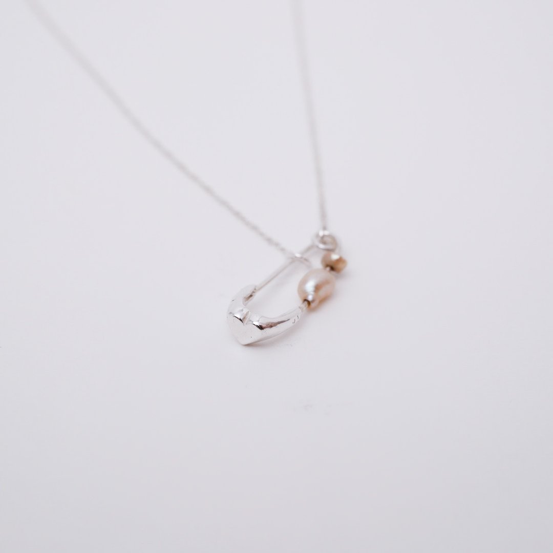 ASC Tiny pin necklace 02 - Love&madness - 项链 - 纯银 