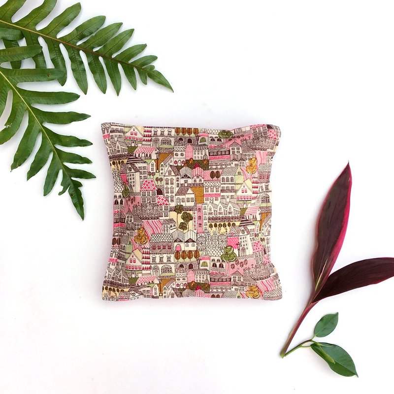 茶香午睡枕 窗花风景 // city windows// - 枕头/抱枕 - 棉．麻 