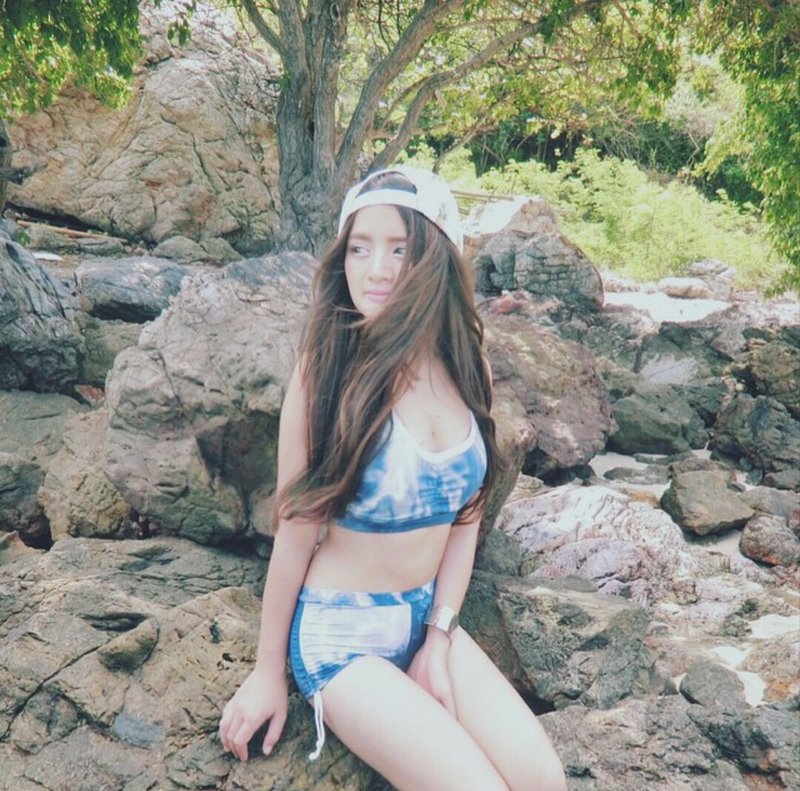 Sey Activewear Strappy Bra and  Ruche Shorts Tie Dye Navy New Item!! - 女装泳衣/比基尼 - 其他材质 蓝色