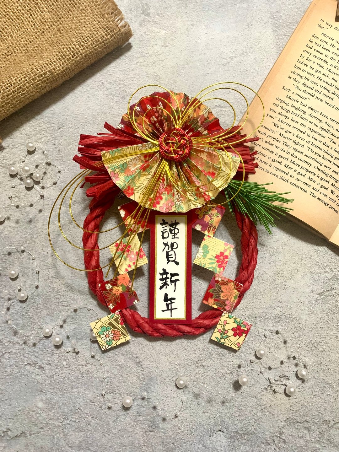 【并盛版/谨贺新年】日系文创风格 | 注连绳 | 新年挂饰 - 红包/春联 - 纸 红色