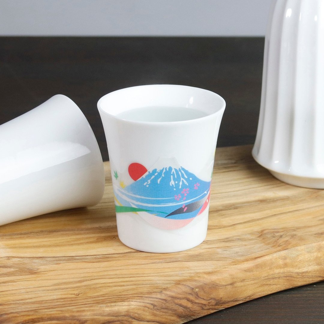 Mt. Fuji White (Small) Warm Cup - 其他杯子 - 瓷 白色