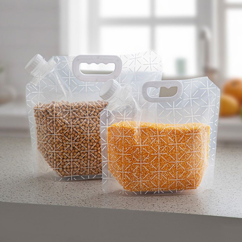 日本霜山 手提直立式杂粮密封袋(2.5L)-15入 - 便当盒/饭盒 - 其他材质 透明