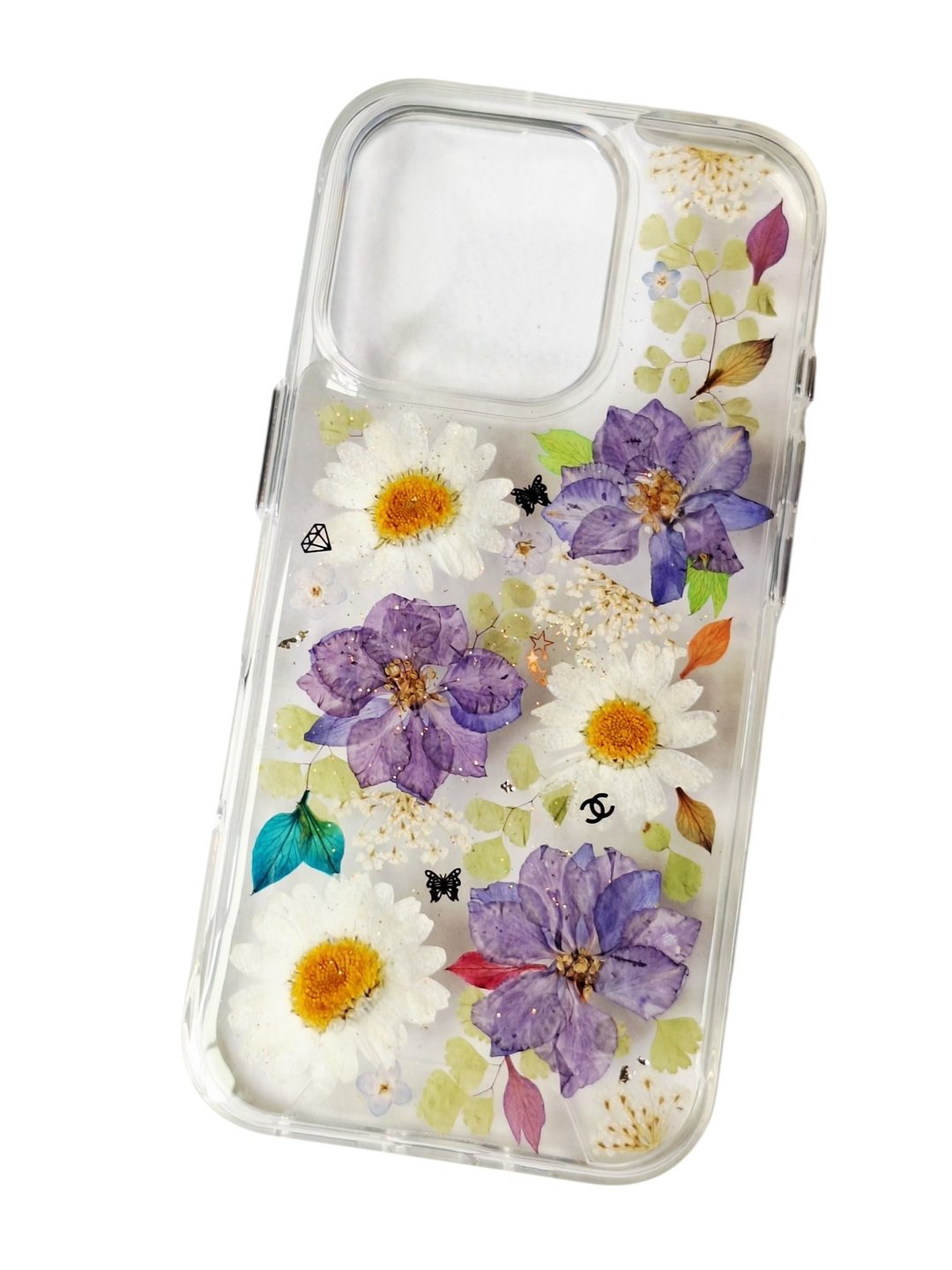 手作押花手机保护壳| 订制 | iPhone 16 Pro - 手机壳/手机套 - 塑料 多色