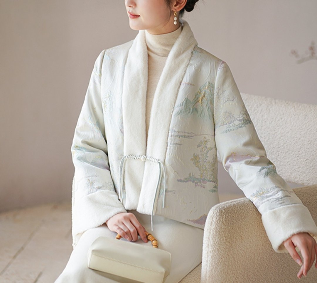 新中式 中国风盘扣对襟禅意茶服冬季加厚棉服 - 女装休闲/机能外套 - 棉 多色