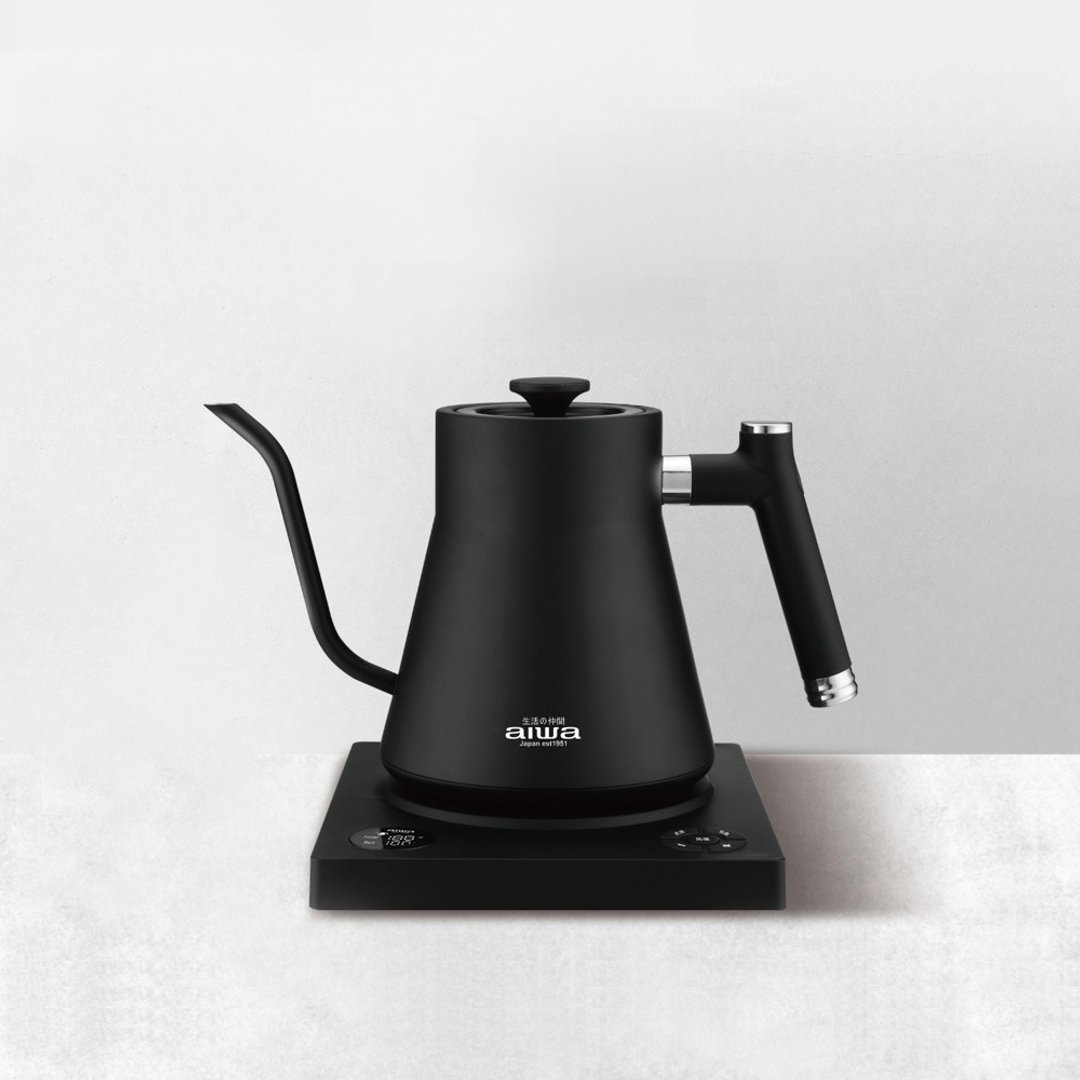 【AIWA】爱华 1.0L 鹅颈温控手冲电茶壼 AA-K21GC - 其他小家电 - 不锈钢 黑色