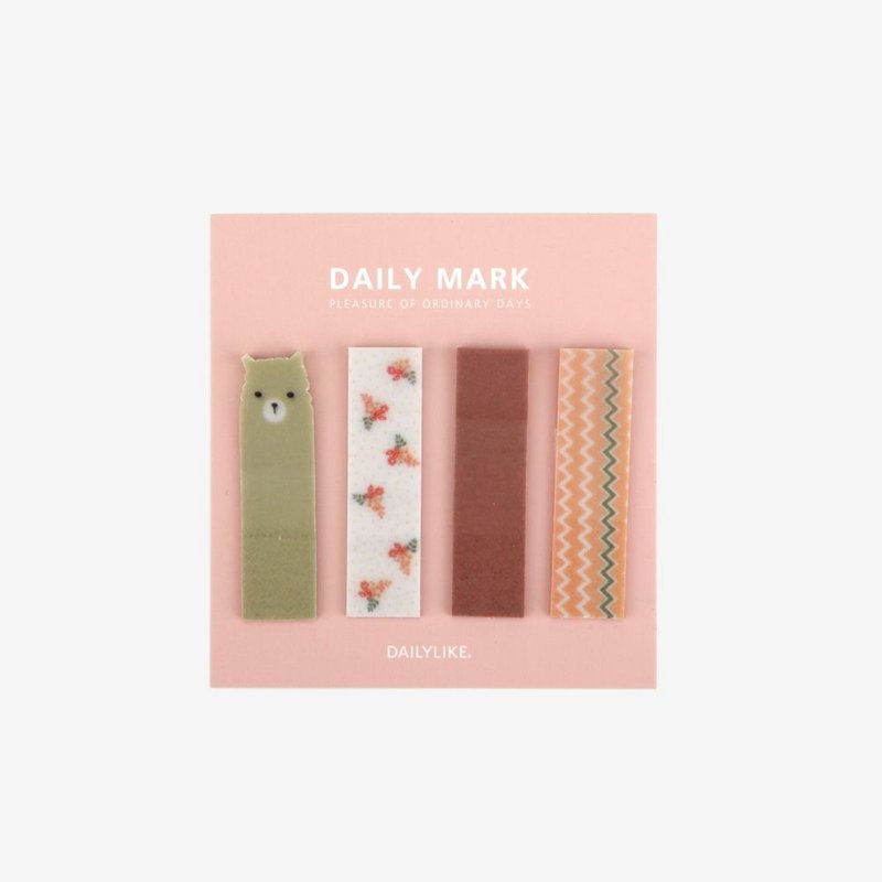 Dailylike 北欧系动物可覆贴半透明标记贴-04羊驼,E2D49252 - 其他 - 纸 橘色