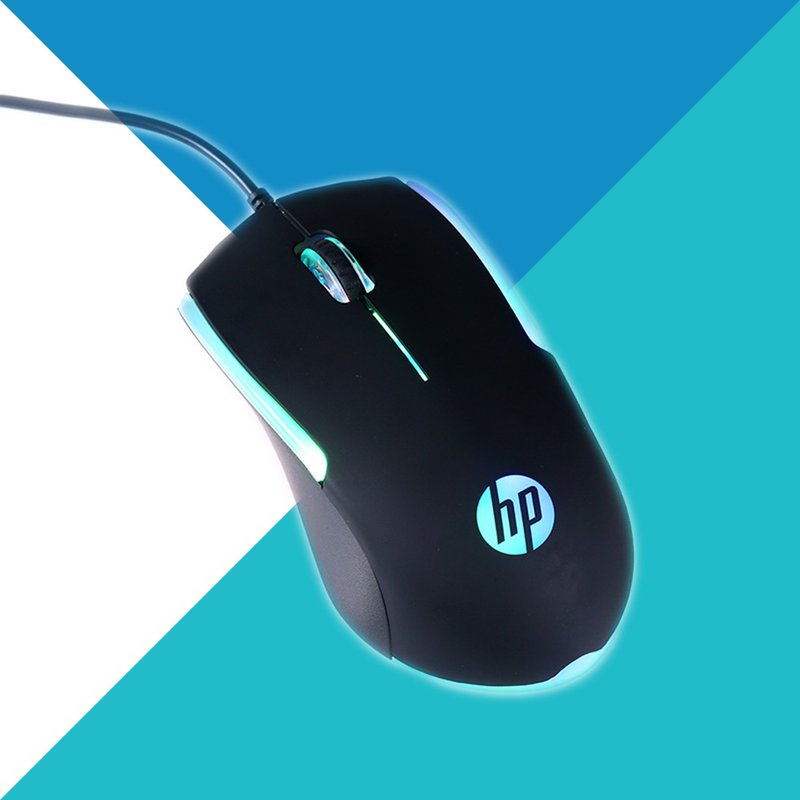 预购 HP 惠普 RGB有线电竞高效能鼠标 M160 (黑) - 电脑配件 - 塑料 黑色