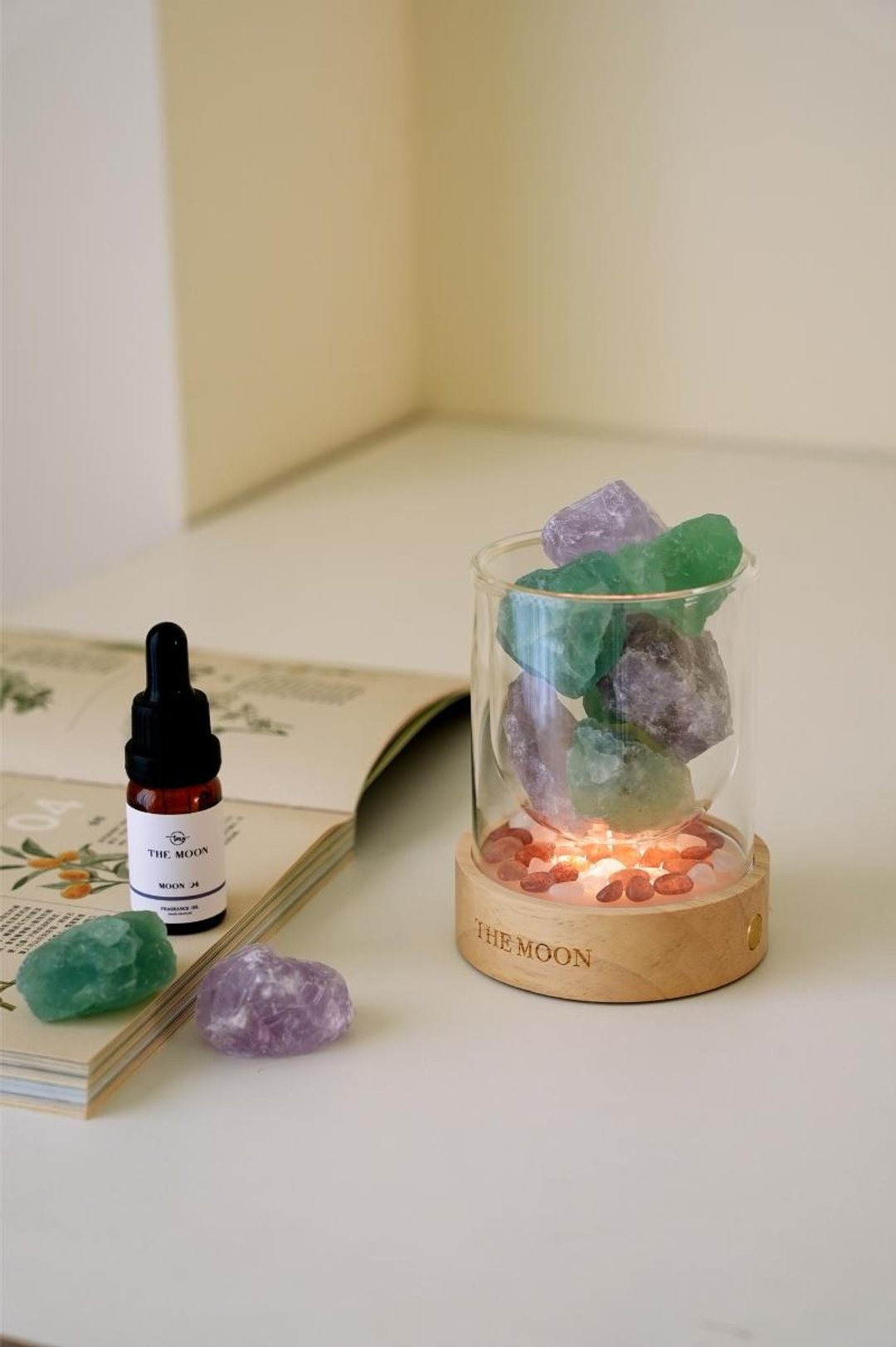 夏日葡萄园 // 绿萤石 X 紫水晶 - 香薰/精油/线香 - 水晶 多色
