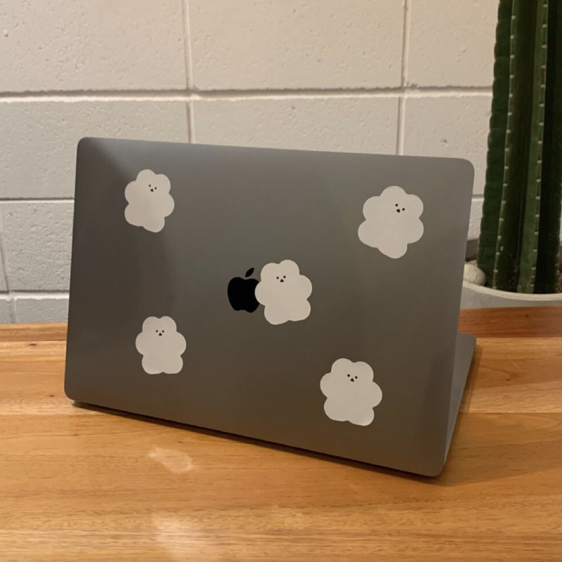 韩国文创 Chanibear 贴纸包 - 云 5买进 贴纸盒 5枚 - 贴纸 - 其他材质 白色