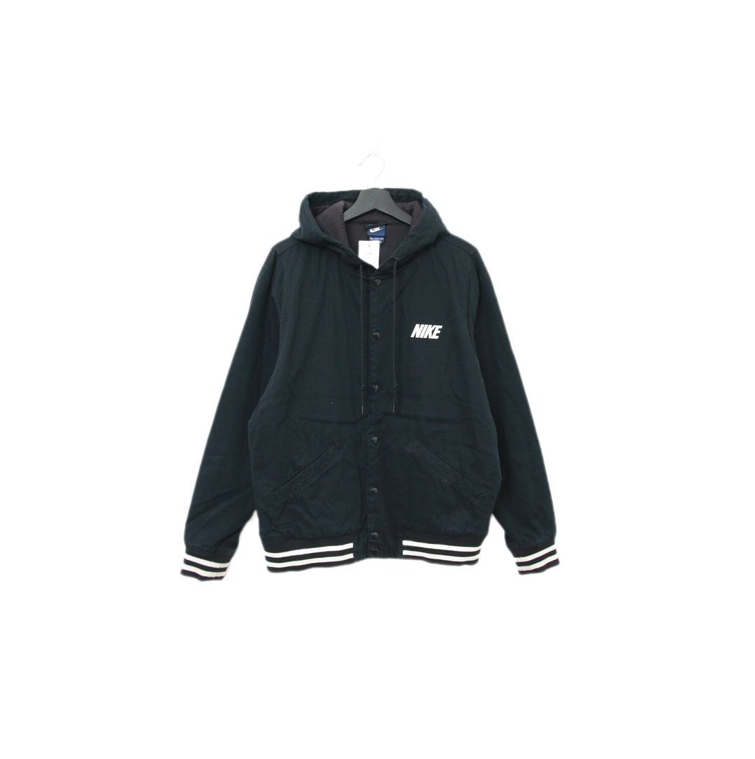 Back to Green-品牌外套 NIKE黑色连帽 简约j-09/vintage jacket - 男装外套 - 棉 