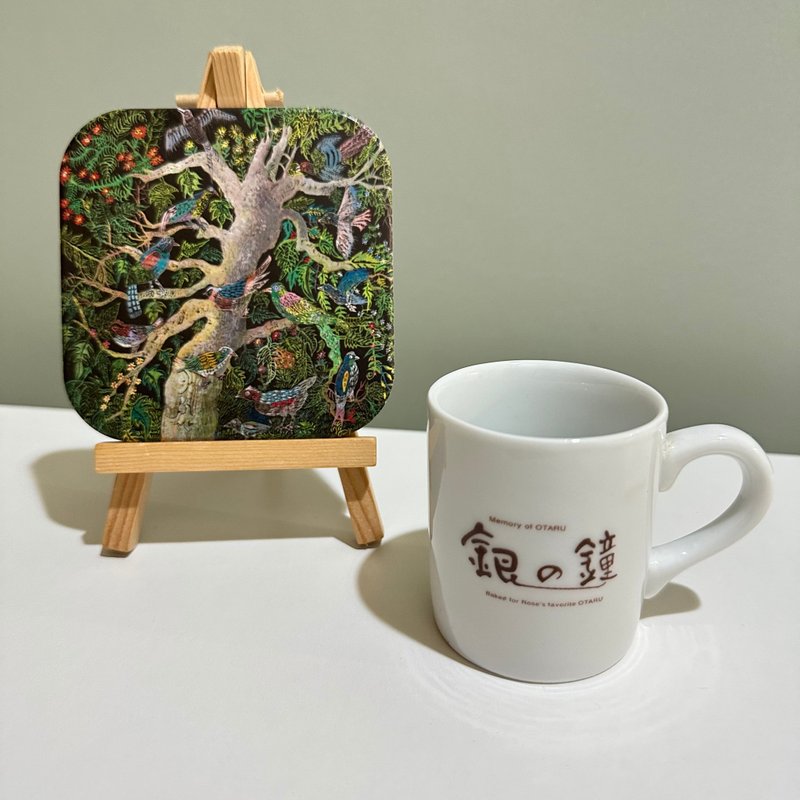 鸟语 花香 文创杯垫 | 色彩缤纷 笔触生动 - 杯垫 - 陶 