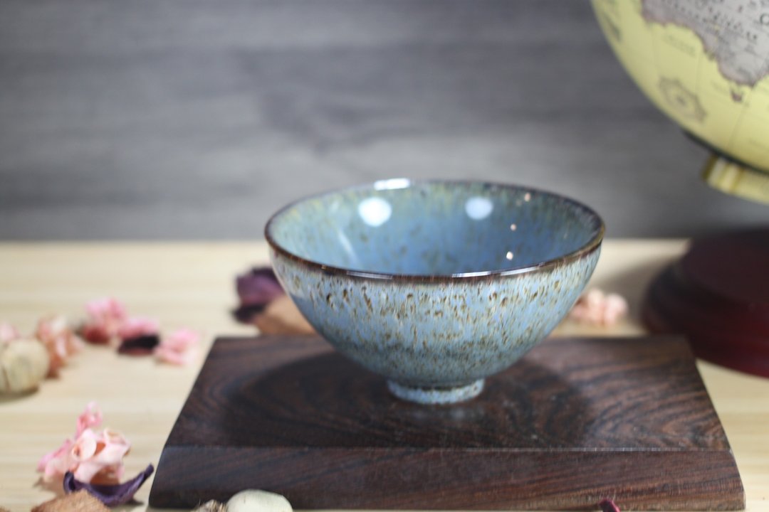 【沐春生活】250ml 天目釉 日式茶碗 饭碗 莺歌叶敏祥作 - 碗 - 瓷 