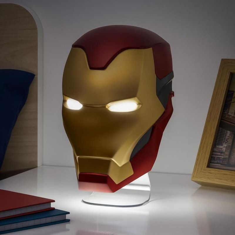 Marvel 漫威 钢铁人  IRON MAN 立体面具造型桌灯 壁灯 夜灯 - 灯具/灯饰 - 塑料 