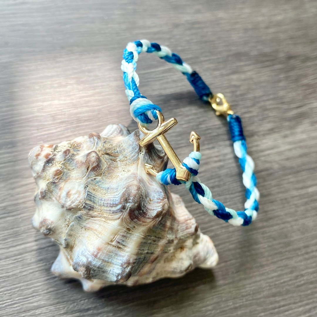 出航 | 手工防水蜡线 | 冲浪旅行【品牌物】 - 手链/手环 - 棉 