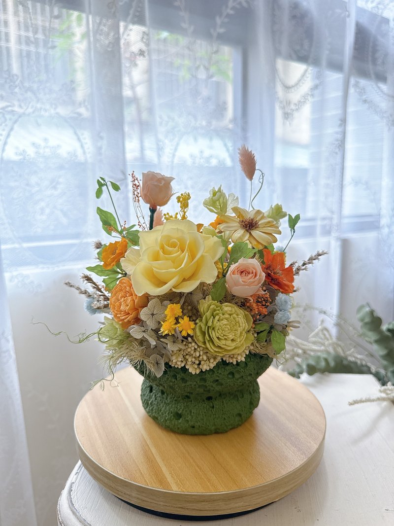 春日花园 光波粼粼 永生花 乔迁 开幕花礼 盆花 - 植栽/盆栽 - 植物．花 黄色