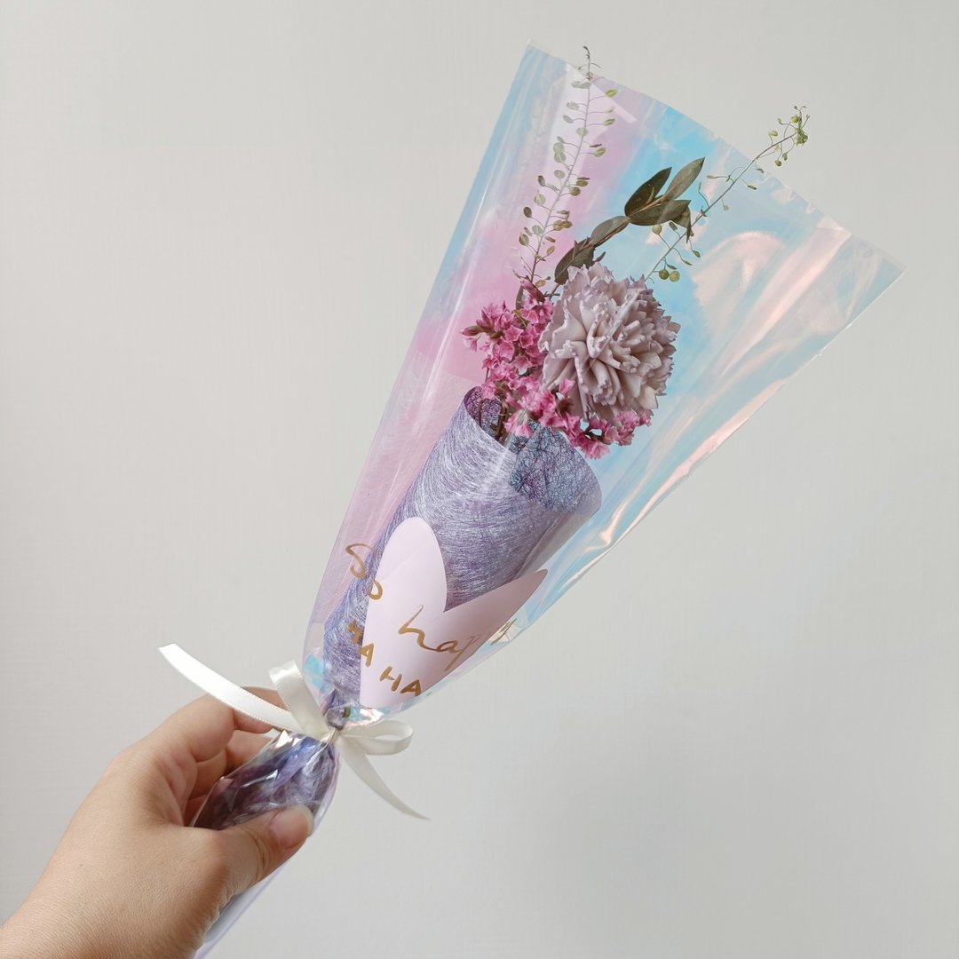 永生干燥康乃馨玫瑰花束 工商企业赠品课程礼物 n 七夕情人节花束 a - 干燥花/捧花 - 植物．花 红色