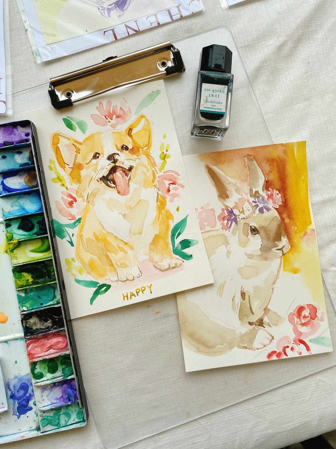 【长期班】 12月水彩宠物课程 - 插画/绘画/写字 - 纸 