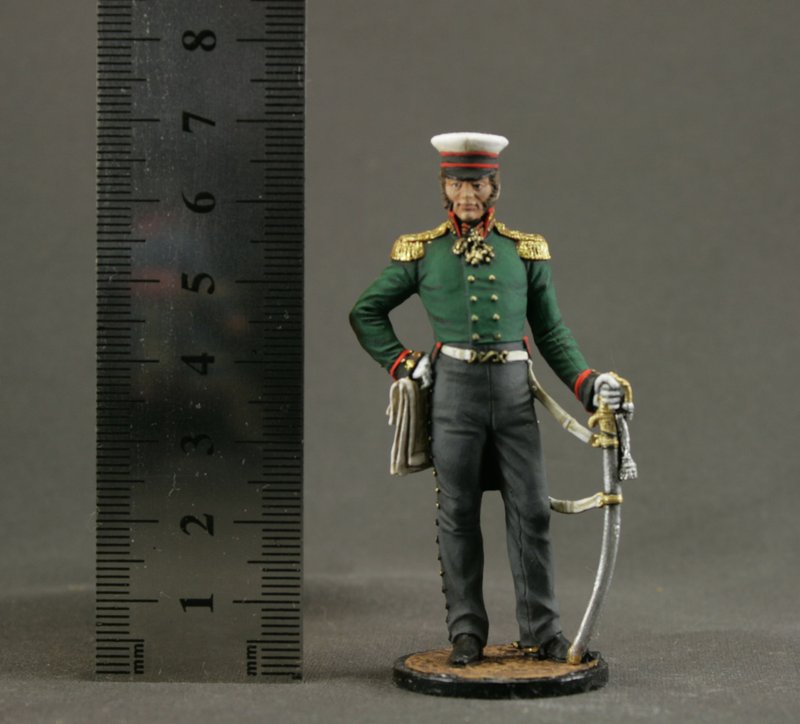 Painted toy tin soldier 54mm Historical Miniature figure Home Decor Gift for Man - 玩偶/公仔 - 其他金属 绿色