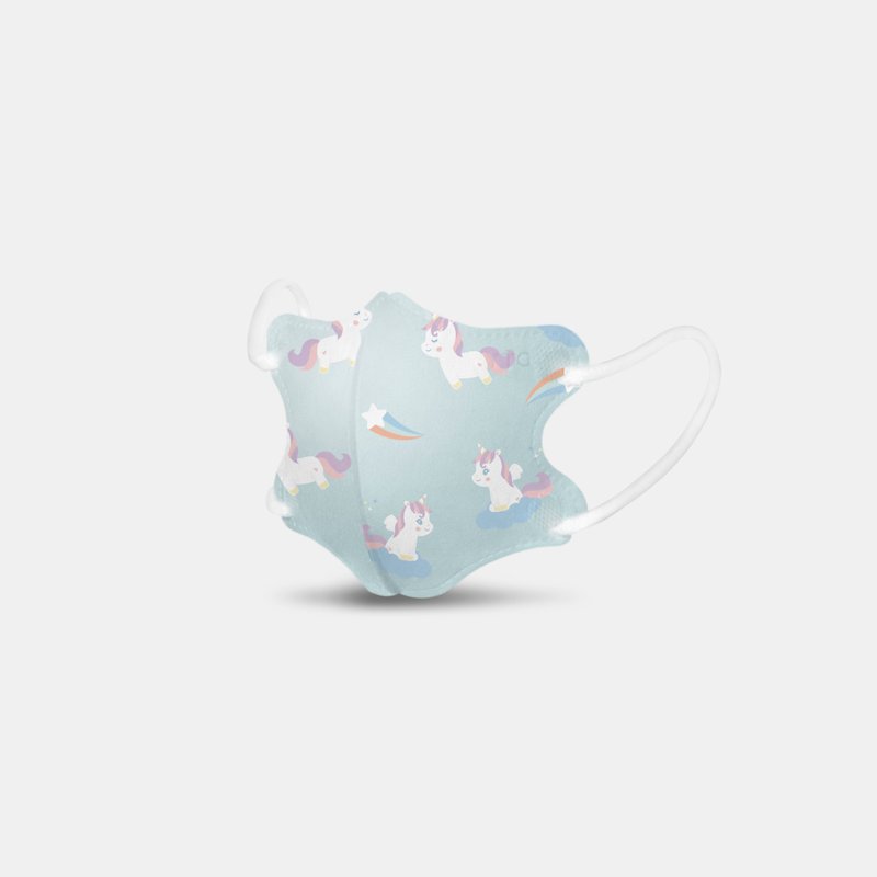 【官方直营】舒芙氧 1-3岁(小脸版)迷你幼空气口罩 萌萌独角兽款 - 口罩 - 其他材质 绿色