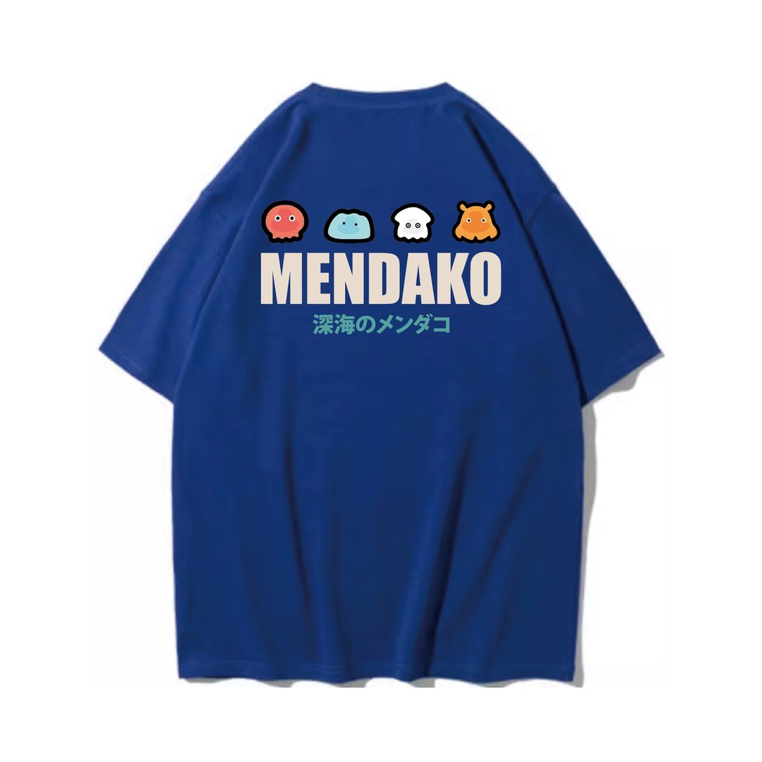 MENDAKO / 小飞象章鱼 - 中性连帽卫衣/T 恤 - 棉 蓝色