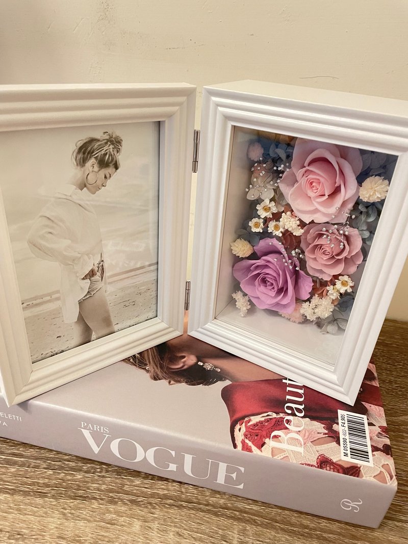 永生花相框 6寸相框花 粉爱你款 - 干燥花/捧花 - 植物．花 