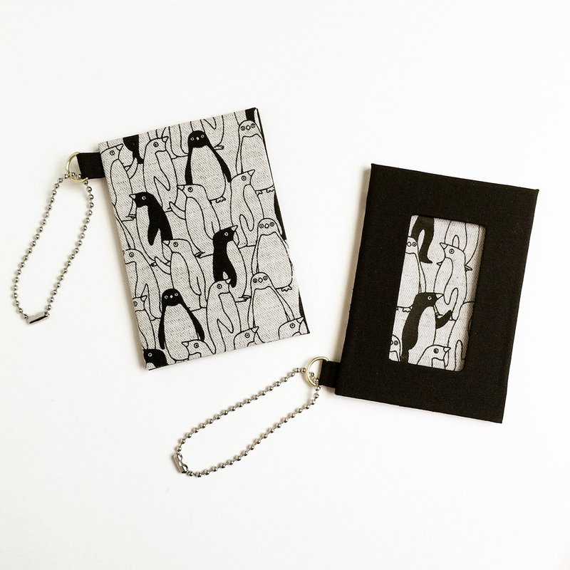 画框票卡夹  / 证件夹 - 黑色企鹅款  现货数量有限  - 证件套/卡套 - 棉．麻 黑色